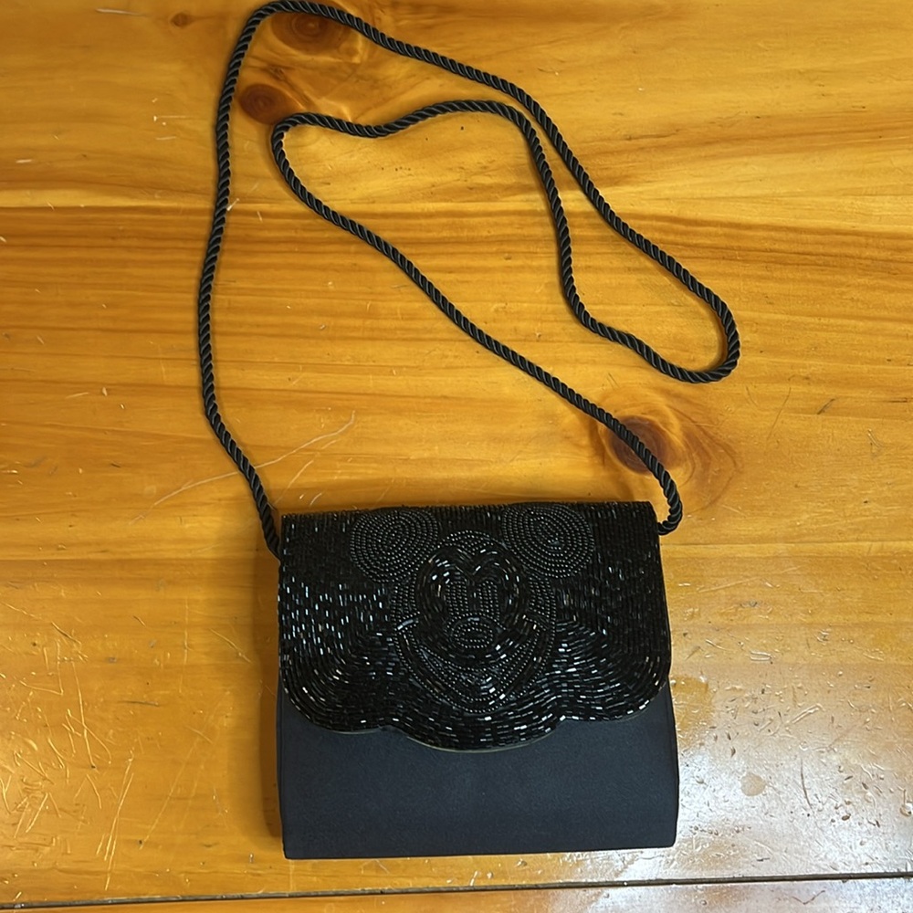 Walt Disney Mickey Mouse beaded silk crossbody bag